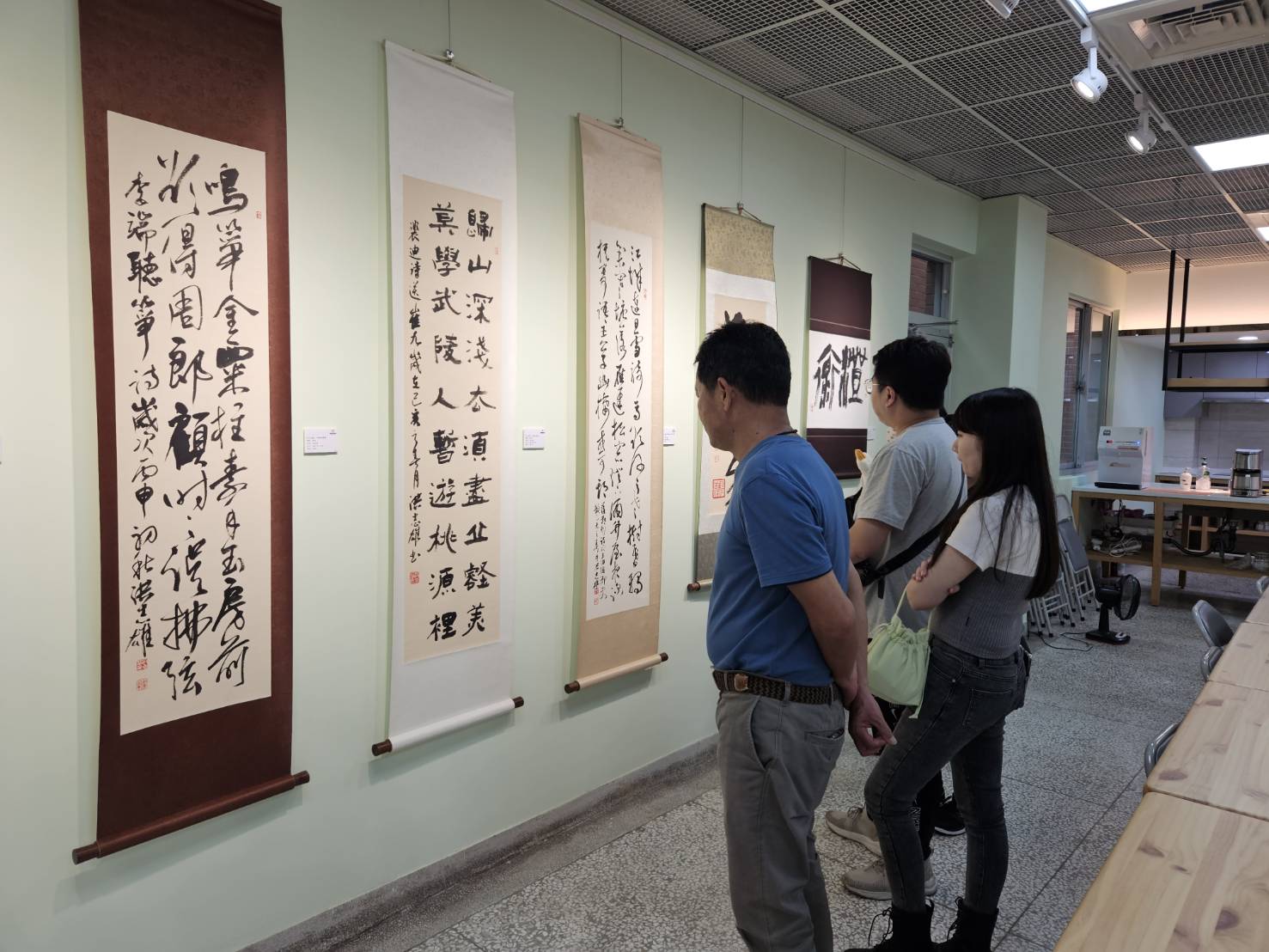「虛懷若谷-洪志雄書法篆刻作品展 」展出期間 民眾參觀情形