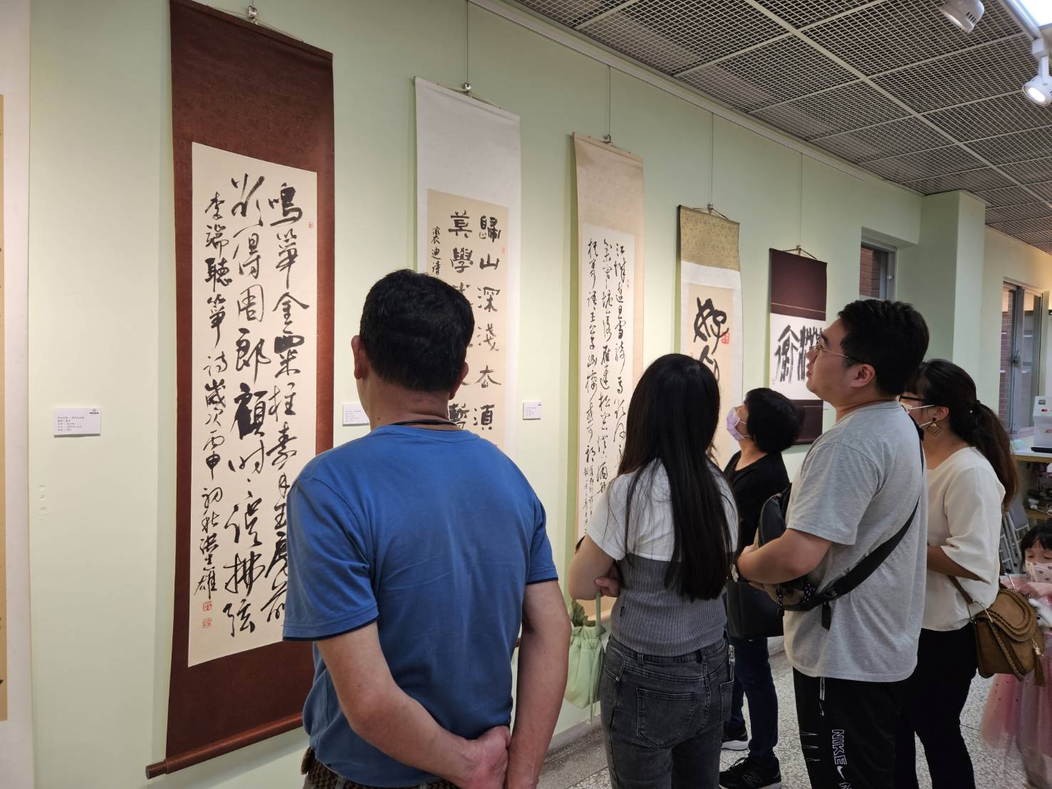 「虛懷若谷-洪志雄書法篆刻作品展 」展出期間 民眾參觀情形
