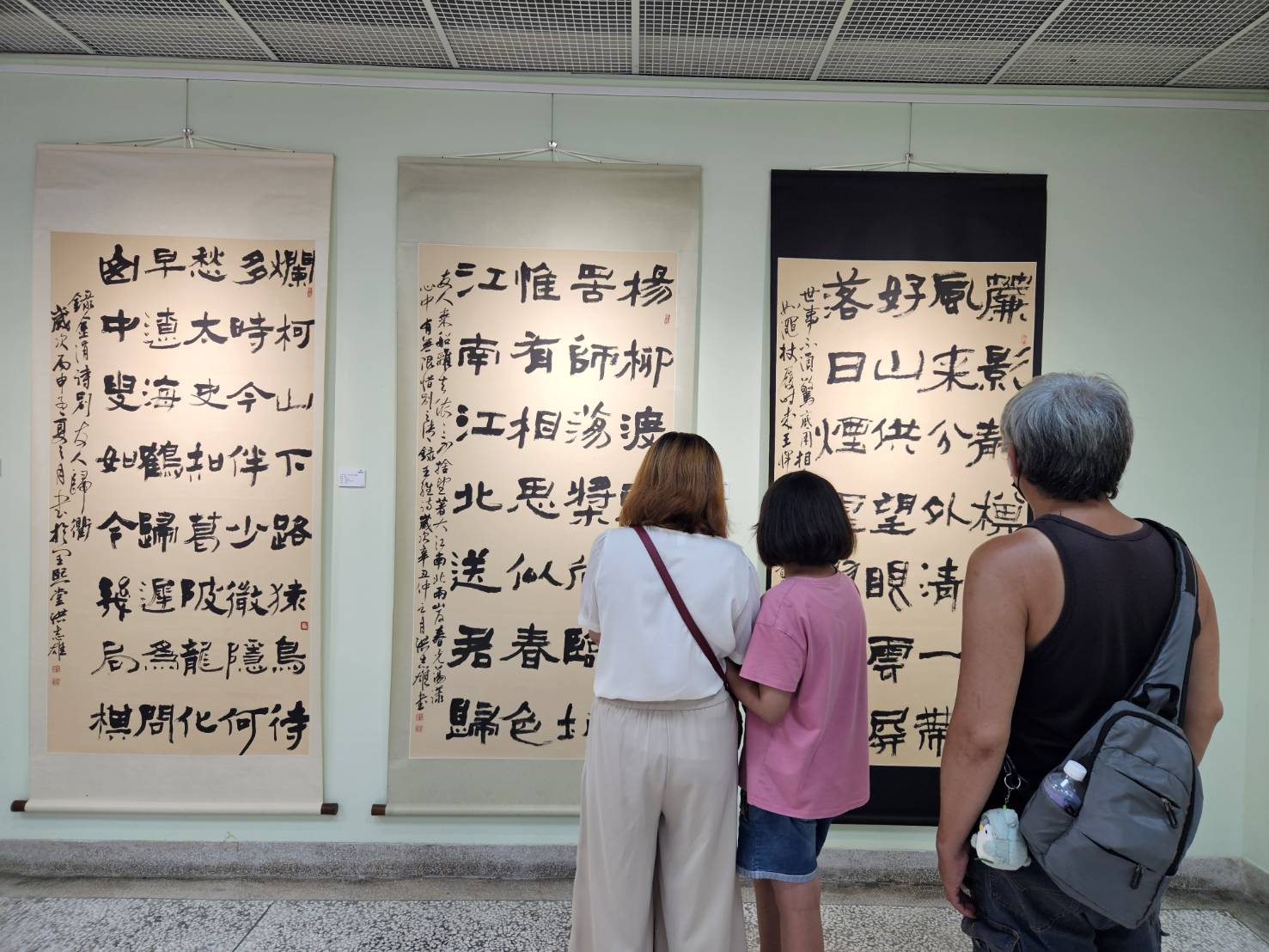 「虛懷若谷-洪志雄書法篆刻作品展 」展出期間 民眾參觀情形