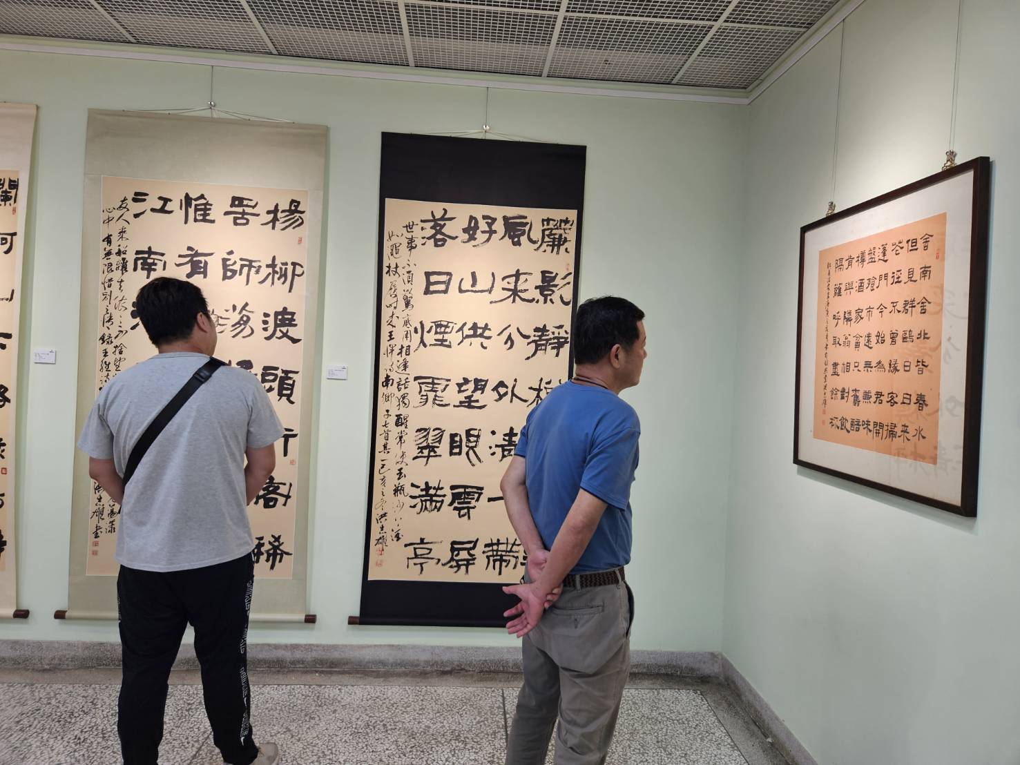 「虛懷若谷-洪志雄書法篆刻作品展 」展出期間 民眾參觀情形