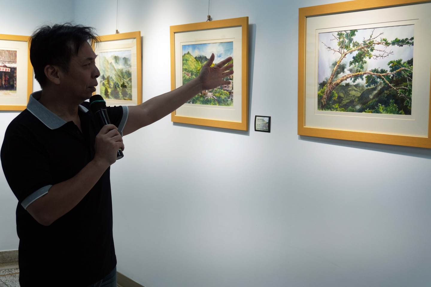 國聲電台 三五藝廊07回展《悠行漫步》曾培育風景水彩個展