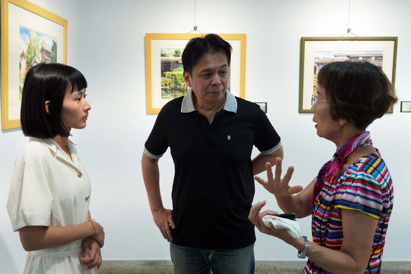 國聲電台 三五藝廊07回展《悠行漫步》曾培育風景水彩個展